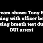 Bodycam shows Tony Romo arguing with officer before refusing breath test during DUI arrest