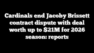 Cardinals end Jacoby Brissett contract dispute with deal worth up to $21M for 2026 season: reports