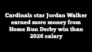 Cardinals star Jordan Walker earned more money from Home Run Derby win than 2026 salary