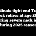 Cardinals tight end Travis Vokolek retires at age 28 after suffering severe neck injury during 2025 season