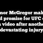 Conor McGregor makes 3-word promise for UFC career in video after another devastating injury