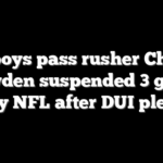 Cowboys pass rusher Charles Snowden suspended 3 games by NFL after DUI plea