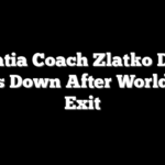 Croatia Coach Zlatko Dalić Steps Down After World Cup Exit