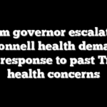 Dem governor escalates McConnell health demands, cites response to past Trump health concerns
