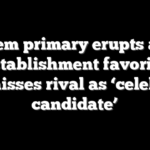 Dem primary erupts as establishment favorite dismisses rival as ‘celebrity candidate’