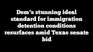 Dem’s stunning ideal standard for immigration detention conditions resurfaces amid Texas senate bid