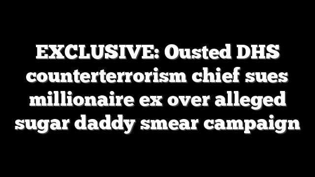 EXCLUSIVE: Ousted DHS counterterrorism chief sues millionaire ex over alleged sugar daddy smear campaign