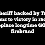 Ex-sheriff backed by Trump storms to victory in race to replace longtime GOP firebrand