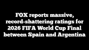 FOX reports massive, record-shattering ratings for 2026 FIFA World Cup Final between Spain and Argentina