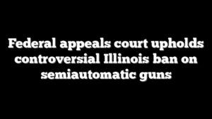 Federal appeals court upholds controversial Illinois ban on semiautomatic guns