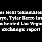 Former Heat teammates Bam Adebayo, Tyler Herro involved in heated Las Vegas exchange: report