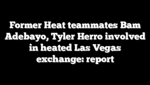 Former Heat teammates Bam Adebayo, Tyler Herro involved in heated Las Vegas exchange: report