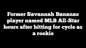 Former Savannah Bananas player named MLB All-Star hours after hitting for cycle as a rookie