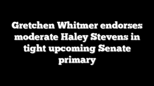 Gretchen Whitmer endorses moderate Haley Stevens in tight upcoming Senate primary