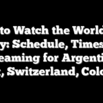 How to Watch the World Cup Today: Schedule, Times, TV, Streaming for Argentina, Egypt, Switzerland, Colombia
