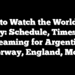 How to Watch the World Cup Today: Schedule, Times, TV, Streaming for Argentina, Norway, England, More