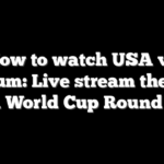 How to watch USA vs Belgium: Live stream the 2026 FIFA World Cup Round of 16