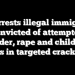 ICE arrests illegal immigrants convicted of attempted murder, rape and child sex crimes in targeted crackdown