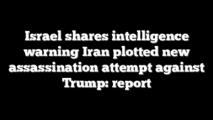 Israel shares intelligence warning Iran plotted new assassination attempt against Trump: report