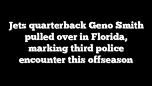 Jets quarterback Geno Smith pulled over in Florida, marking third police encounter this offseason