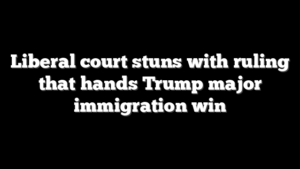 Liberal court stuns with ruling that hands Trump major immigration win