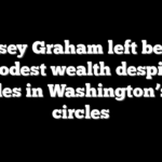Lindsey Graham left behind modest wealth despite decades in Washington’s elite circles