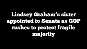Lindsey Graham’s sister appointed to Senate as GOP rushes to protect fragile majority