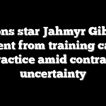 Lions star Jahmyr Gibbs absent from training camp practice amid contract uncertainty