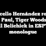 Marcello Hernández roasts Jake Paul, Tiger Woods and Bill Belichick in ESPYS monologue