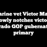 Marine vet Victor Marx narrowly notches victory in Colorado GOP gubernatorial primary