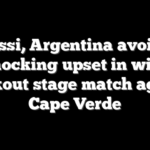Messi, Argentina avoid a shocking upset in wild knockout stage match against Cape Verde