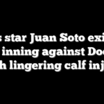 Mets star Juan Soto exits in sixth inning against Dodgers with lingering calf injury