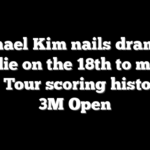 Michael Kim nails dramatic birdie on the 18th to make PGA Tour scoring history at 3M Open