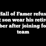 NBA Hall of Famer refusing to let son wear his retired number after joining former team