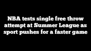 NBA tests single free throw attempt at Summer League as sport pushes for a faster game