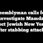 NY assemblyman calls for DOJ to investigate Mamdani, protect Jewish New Yorkers after stabbing attacks