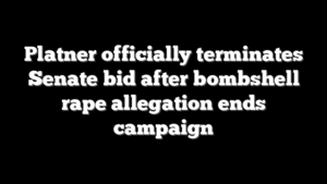 Platner officially terminates Senate bid after bombshell rape allegation ends campaign