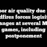 Poor air quality due to wildfires forces logisitcal changes at several MLB games, including postponement