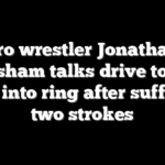 Pro wrestler Jonathan Gresham talks drive to get back into ring after suffering two strokes