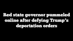 Red state governor pummeled online after defying Trump’s deportation orders