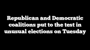 Republican and Democratic coalitions put to the test in unusual elections on Tuesday