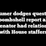 Schumer dodges questions after bombshell report alleges Dem senator had relationships with House staffers