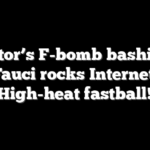 Senator’s F-bomb bashing of Fauci rocks Internet: ‘High-heat fastball!’
