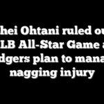 Shohei Ohtani ruled out of MLB All-Star Game as Dodgers plan to manage nagging injury