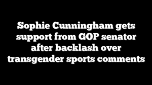 Sophie Cunningham gets support from GOP senator after backlash over transgender sports comments