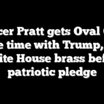 Spencer Pratt gets Oval Office face time with Trump, top White House brass before patriotic pledge