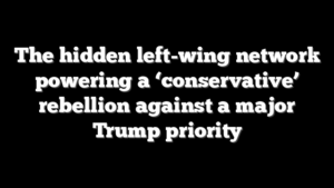 The hidden left-wing network powering a ‘conservative’ rebellion against a major Trump priority