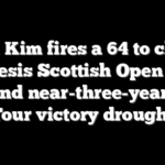 Tom Kim fires a 64 to claim Genesis Scottish Open title and end near-three-year PGA Tour victory drought