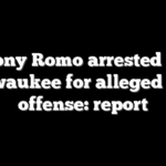 Tony Romo arrested in Milwaukee for alleged OWI offense: report
