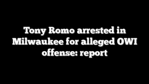 Tony Romo arrested in Milwaukee for alleged OWI offense: report